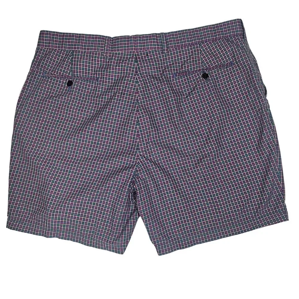 Polo Golf Ralph Lauren Links Fit Flat-Front Plaid Golf Shorts Chino Men's 38